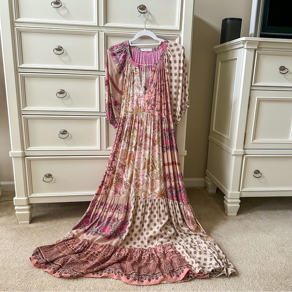 spell renew patchwork gown